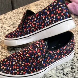 Nike Colorful Polka Dot Slip-On Sneakers